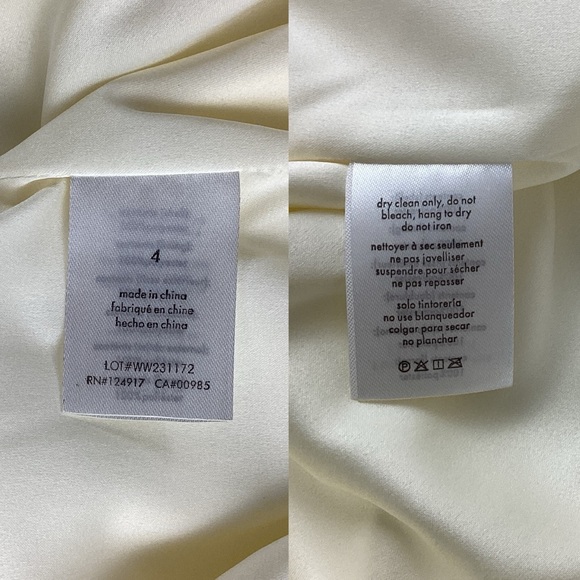 WeWoreWhat Size 4 NWT Strapless Peplum Mini Dress in Ecru Cream Ivory - Picture 12 of 12